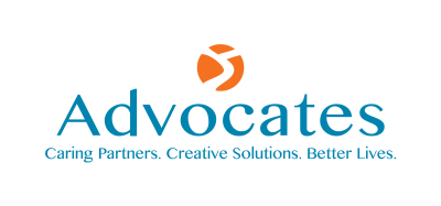 Advocates logo. Caring Partners. Creative Solutions. Better Lives.