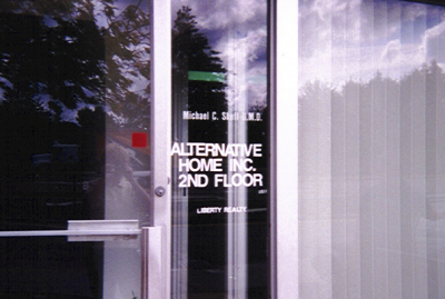 Exterior door of Alternative Home Inc. office.